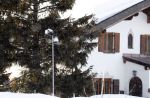 Lech 25 februari 2018
Het chalet met bewakingscamera's waar Koning Willem Alexander en Koningin Maxima met hun dochters logeren