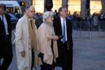 Amsterdam 3 februari 2018 
Prinses Beatrix viert haar 80e verjaardag in het paleis op de dam. Laurens Jan Brinkhorst en Jantien Heringa