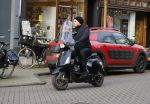 Amsterdam 9 februari 2018
Leco v Zadelhoff op zijn vespa scooter