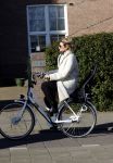 Amsterdam 6 februari 2018 
Lieke v Lexmond op haar verjaardag op de fiets in Amsterdam