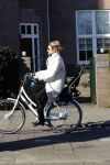 Amsterdam 6 februari 2018 
Lieke v Lexmond op haar verjaardag op de fiets in Amsterdam