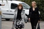 Leusden 6 maart 2018
Crematie Mies Bouwman in crematorium Leusden. Liesbeth List met dochter Elisah en schoonzoon