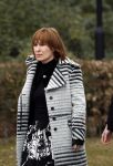 Leusden 6 maart 2018
Crematie Mies Bouwman in crematorium Leusden. Liesbeth List met dochter Elisah en schoonzoon