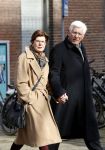 Amsterdam 9 maart 2018 
Joop Daalmeijer en zijn vrouw Maartje v Weegen hand in hand wandelend door Amsterdam