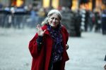 Amsterdam 3 februari 2018 
Prinses Beatrix viert haar 80e verjaardag in het paleis op de dam. Marte Rohling en Bert Wassenaar