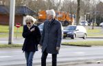 Hilversum 12 februari 2018
Martine Bijl en Berend Boudewijn wandelend hand in hand
