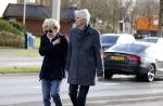 Hilversum 12 februari 2018
Martine Bijl en Berend Boudewijn wandelend hand in hand