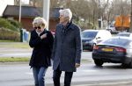 Hilversum 12 februari 2018
Martine Bijl en Berend Boudewijn wandelend hand in hand