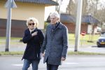 Hilversum 12 februari 2018
Martine Bijl en Berend Boudewijn wandelend hand in hand