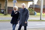 Hilversum 12 februari 2018
Martine Bijl en Berend Boudewijn wandelend hand in hand