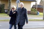 Hilversum 12 februari 2018
Martine Bijl en Berend Boudewijn wandelend hand in hand