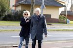 Hilversum 12 februari 2018
Martine Bijl en Berend Boudewijn wandelend hand in hand