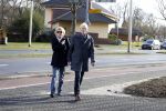 Hilversum 12 februari 2018
Martine Bijl en Berend Boudewijn wandelend hand in hand