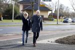 Hilversum 12 februari 2018
Martine Bijl en Berend Boudewijn wandelend hand in hand