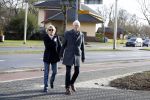 Hilversum 12 februari 2018
Martine Bijl en Berend Boudewijn wandelend hand in hand