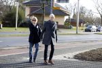 Hilversum 12 februari 2018
Martine Bijl en Berend Boudewijn wandelend hand in hand