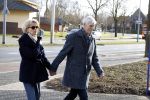 Hilversum 12 februari 2018
Martine Bijl en Berend Boudewijn wandelend hand in hand