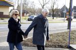 Hilversum 12 februari 2018
Martine Bijl en Berend Boudewijn wandelend hand in hand
