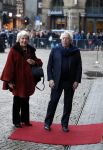 Amsterdam 3 februari 2018 
Prinses Beatrix viert haar 80e verjaardag in het paleis op de dam. Cees Dam en Martine v Loon-Labouchere