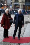 Amsterdam 3 februari 2018 
Prinses Beatrix viert haar 80e verjaardag in het paleis op de dam. Cees Dam en Martine v Loon-Labouchere