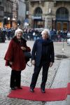 Amsterdam 3 februari 2018 
Prinses Beatrix viert haar 80e verjaardag in het paleis op de dam. Cees Dam en Martine v Loon-Labouchere