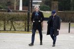 Leusden 6 maart 2018
Crematie Mies Bouwman in crematorium Leusden. Mathijs v Nieuwkerk met Marc Marie Huybregts