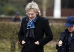 Leusden 6 maart 2018
Crematie Mies Bouwman in crematorium Leusden. Mathijs v Nieuwkerk met Marc Marie Huybregts
