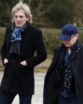 Leusden 6 maart 2018
Crematie Mies Bouwman in crematorium Leusden. Mathijs v Nieuwkerk met Marc Marie Huybregts