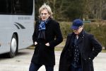 Leusden 6 maart 2018
Crematie Mies Bouwman in crematorium Leusden. Mathijs v Nieuwkerk met Marc Marie Huybregts
