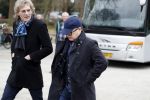Leusden 6 maart 2018
Crematie Mies Bouwman in crematorium Leusden. Mathijs v Nieuwkerk met Marc Marie Huybregts