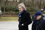 Leusden 6 maart 2018
Crematie Mies Bouwman in crematorium Leusden. Mathijs v Nieuwkerk met Marc Marie Huybregts