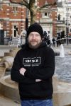 Amsterdam 9 maart 2018
Michel de man die een probleem heeft met Patricia Paay. Hij draagt een trui van eendevanger