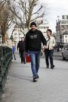 Amsterdam 9 maart 2018
Michel de man die een probleem heeft met Patricia Paay. Hij draagt een trui van eendevanger