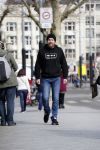 Amsterdam 9 maart 2018
Michel de man die een probleem heeft met Patricia Paay. Hij draagt een trui van eendevanger