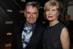 Amsterdam 9 maart 2018 
Boekenbal 2018 in de schouwburg van Amsterdam.  Mieke van der Weij  met haar man