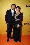 Amsterdam 12 februari 2018
Premiere Gek van Oranje in Tuschinski. Nasrin Dchar met vrouw