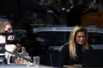 Amsterdam 19 februari 2018 
Nicolette v dam heeft opnames op het terras van haar restaurant  op de cornelis schuytstraat