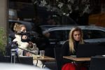 Amsterdam 19 februari 2018 
Nicolette v dam heeft opnames op het terras van haar restaurant  op de cornelis schuytstraat