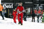 Lech/ Oberlech 25 februari 2018
Nikkie Plessen en haar man Ruben Bontekoe zij met hun kinderen op vakantie in Oberlech