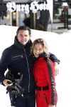 Lech/ Oberlech 25 februari 2018
Nikkie Plessen en haar man Ruben Bontekoe zij met hun kinderen op vakantie in Oberlech