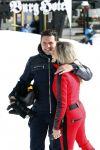 Lech/ Oberlech 25 februari 2018
Nikkie Plessen en haar man Ruben Bontekoe zij met hun kinderen op vakantie in Oberlech