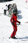 Lech/ Oberlech 25 februari 2018
Nikkie Plessen en haar man Ruben Bontekoe zij met hun kinderen op vakantie in Oberlech