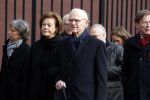 Rotterdam 20 februari 2018
Dienst voor overlijden /begrafenis Ruud Lubbers in de Laurentius Elisabeth Kathedraal. onno Ruding met vrouw