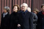 Rotterdam 20 februari 2018
Dienst voor overlijden /begrafenis Ruud Lubbers in de Laurentius Elisabeth Kathedraal. onno Ruding met vrouw