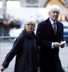 Amsterdam 3 februari 2018 
Prinses Beatrix viert haar 80e verjaardag in het paleis op de dam. Paul v Vliet  met zijn vrouw