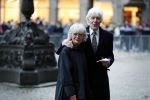 Amsterdam 3 februari 2018 
Prinses Beatrix viert haar 80e verjaardag in het paleis op de dam. Paul v Vliet  met zijn vrouw