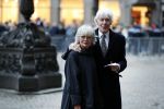 Amsterdam 3 februari 2018 
Prinses Beatrix viert haar 80e verjaardag in het paleis op de dam. Paul v Vliet  met zijn vrouw