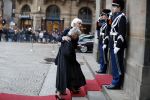 Amsterdam 3 februari 2018 
Prinses Beatrix viert haar 80e verjaardag in het paleis op de dam. Paul v Vliet  met zijn vrouw
