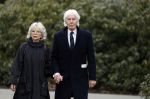 Leusden 6 maart 2018
Crematie Mies Bouwman in crematorium Leusden. Paul v Vliet met zijn vrouw
