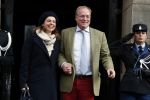 Amsterdam 3 februari 2018 
Prinses Beatrix viert haar 80e verjaardag in het paleis op de dam. Prins Carlos en Prinses Annemarie